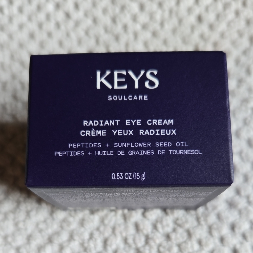 Keys Soulcare Radiant Eye Cream NIB SEALED .53 oz